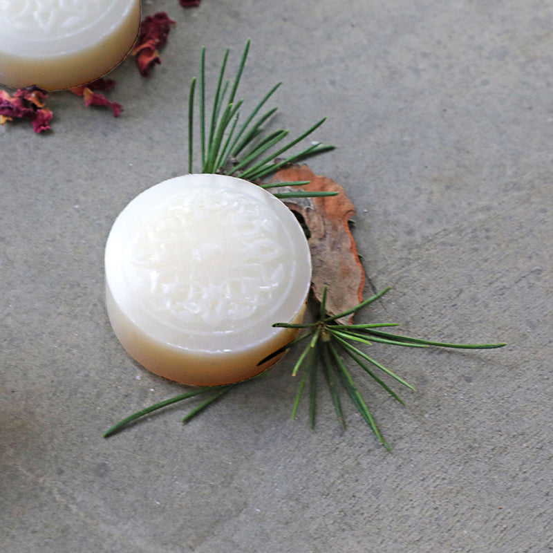 Cedar of Lebanon mini Ma'amoul soap - handcrafted spiritual travel-size soap - Lebanese artisan bath product