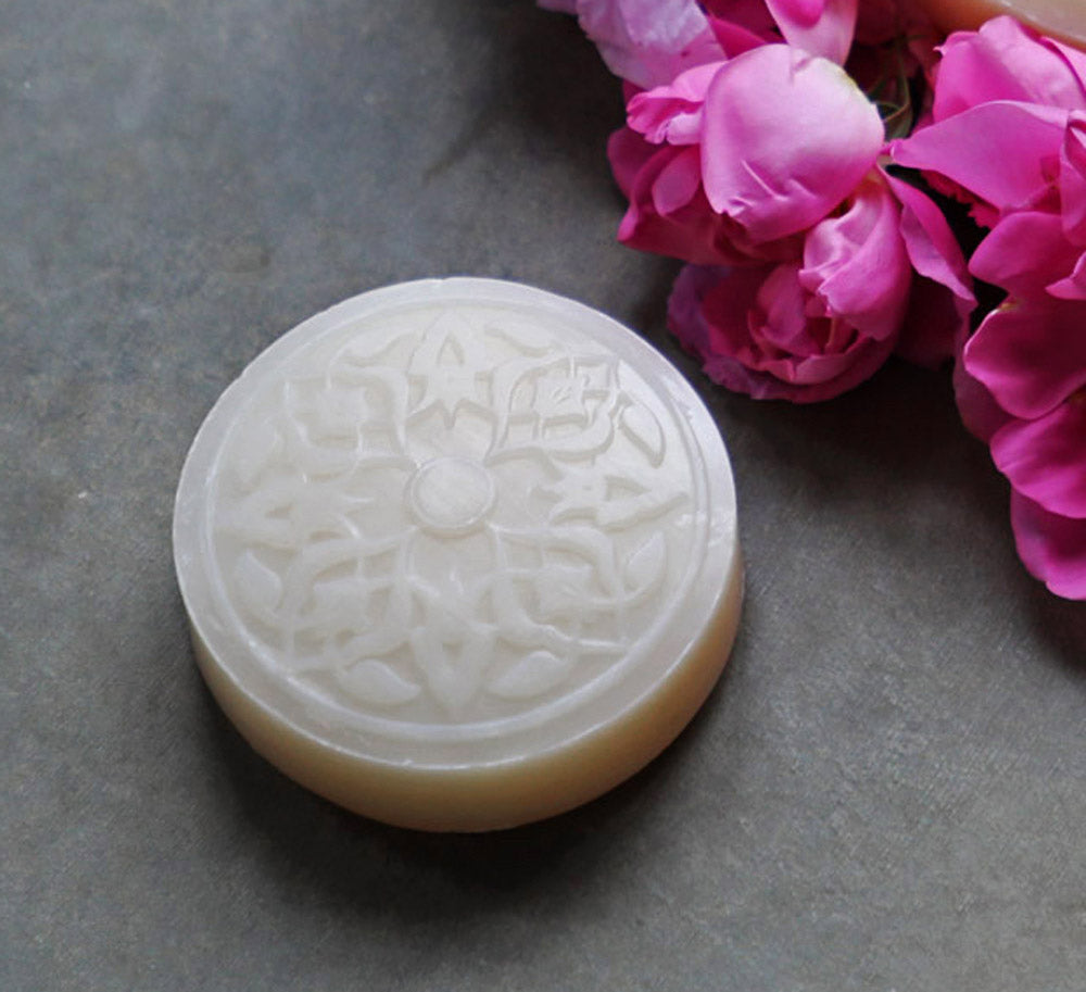 Rose of Damascus Ma'amoul hand soap - uplifting natural hand wash with Damascus rose oil - Lebanese artisan