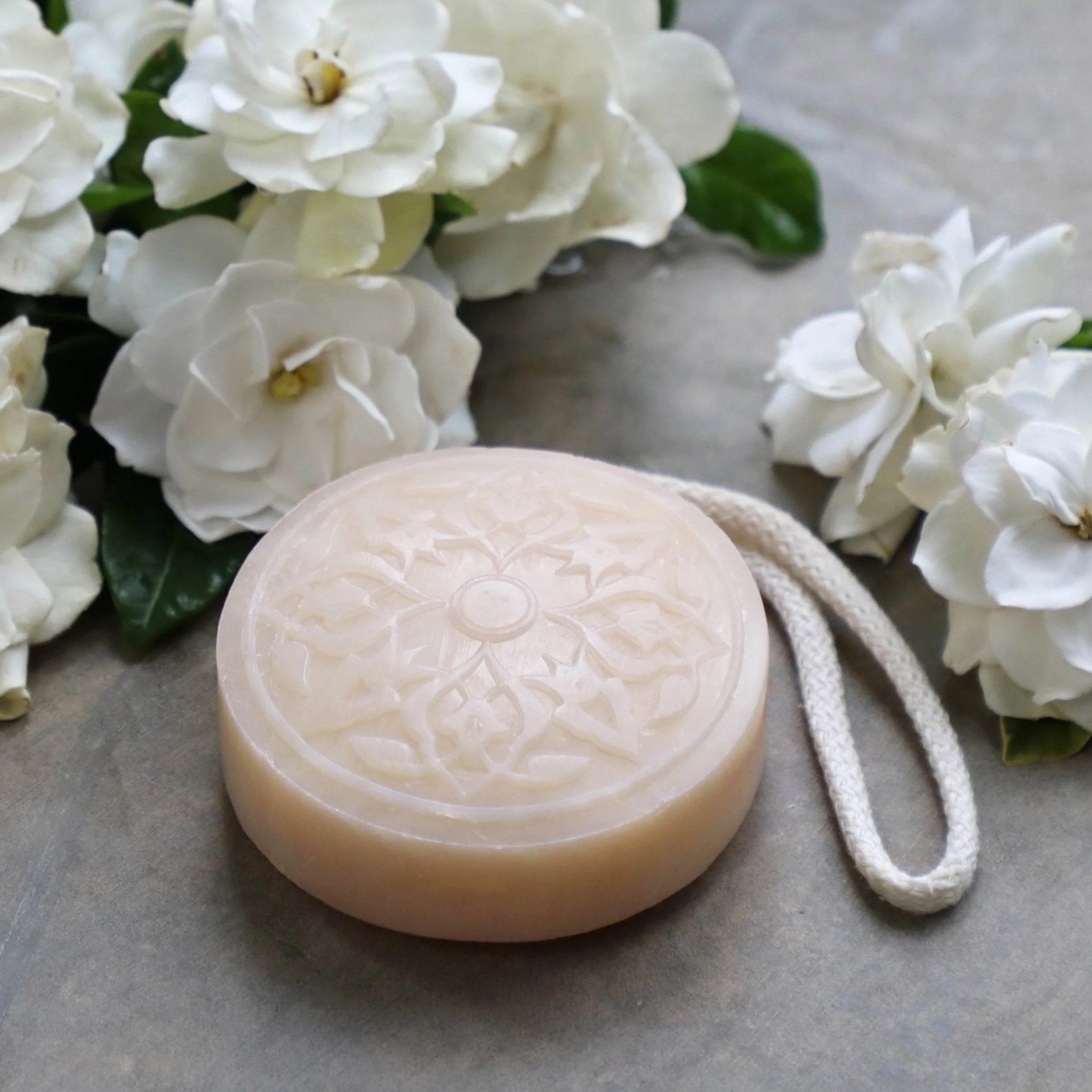 Oriental Gardenia luxury hammam soap - velvety natural body soap with gardenia fragrance - 350g
