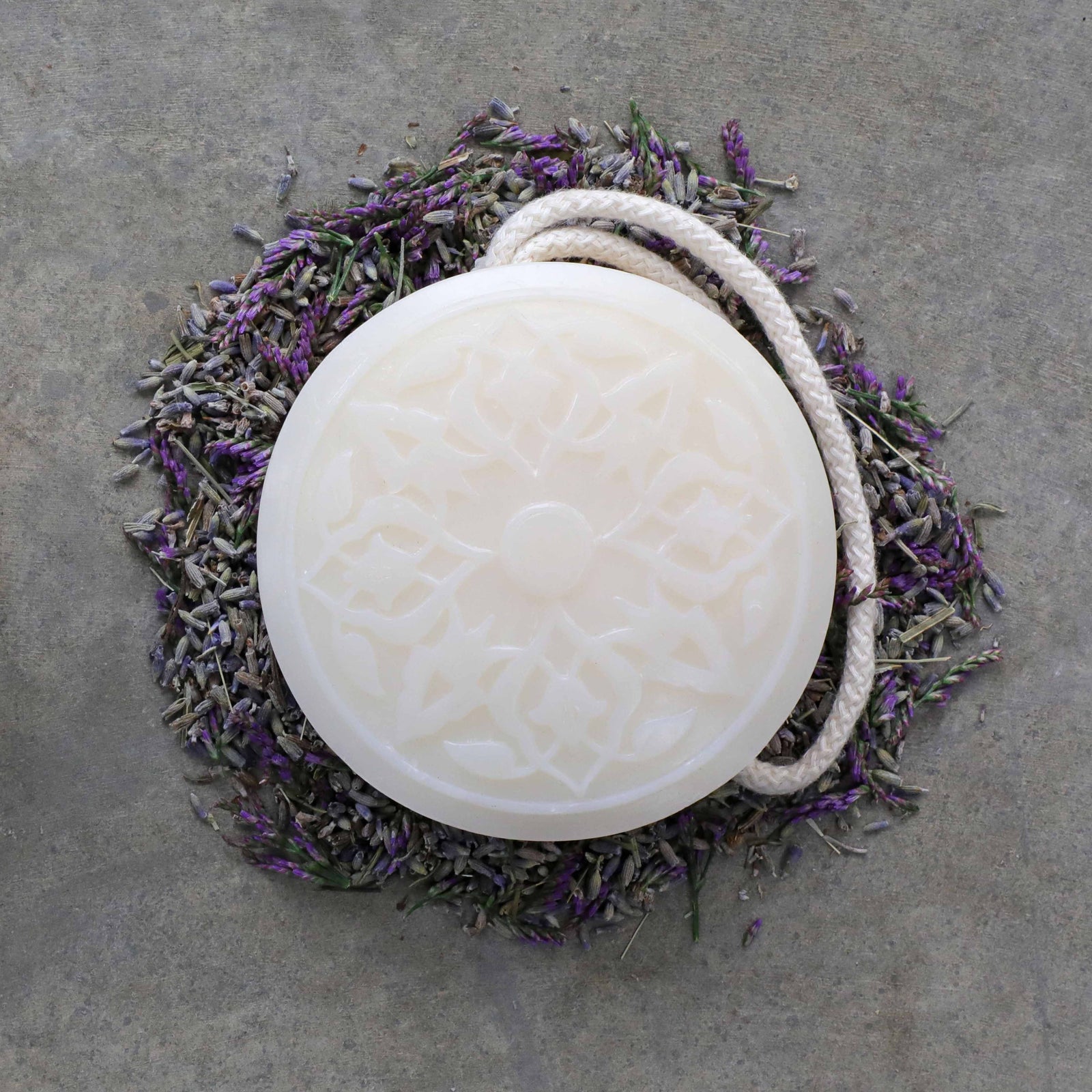Lavender Hammam Soap on a Rope Senteurs d'Orient