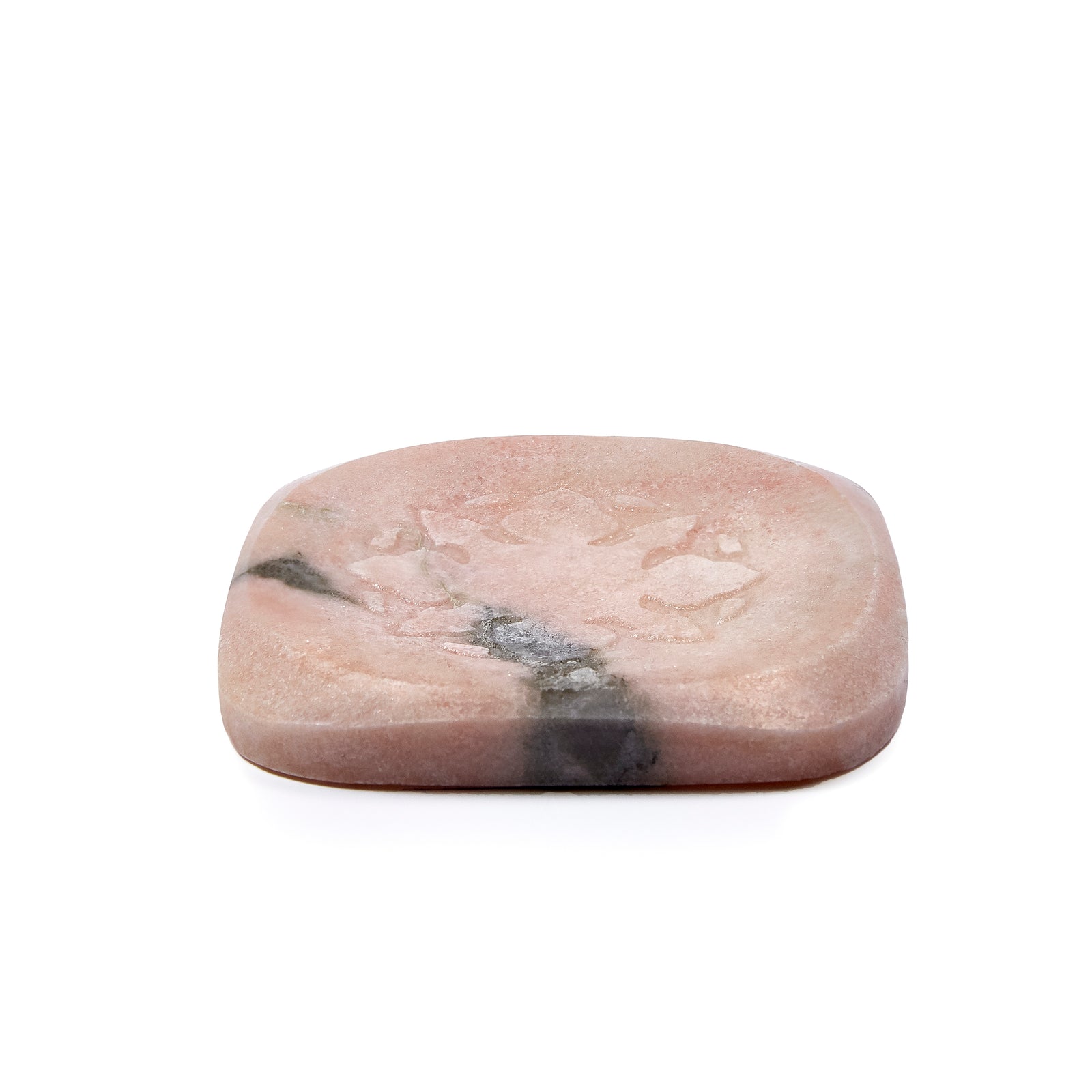 Pink Rose Aurora Marble Soap Plate Senteurs d'Orient